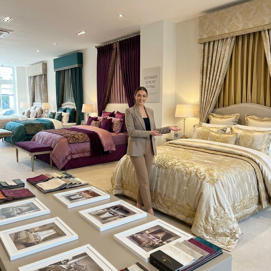 Luxury Bedding Sets w/ Matching Curtains