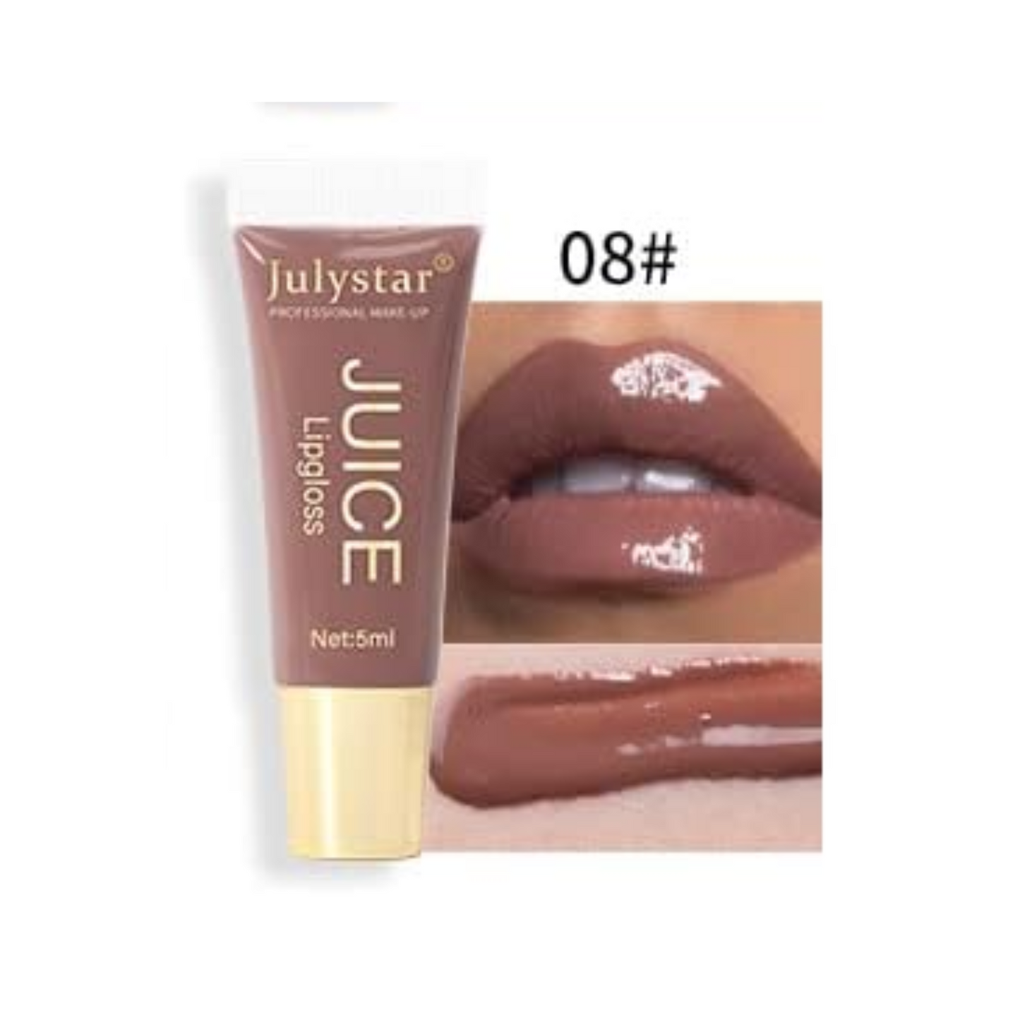 Julystar Juice Lip Gloss – High Shine Moisturizing Lip Gloss (Single Piece, 5ml) Clessenza Beauty Store