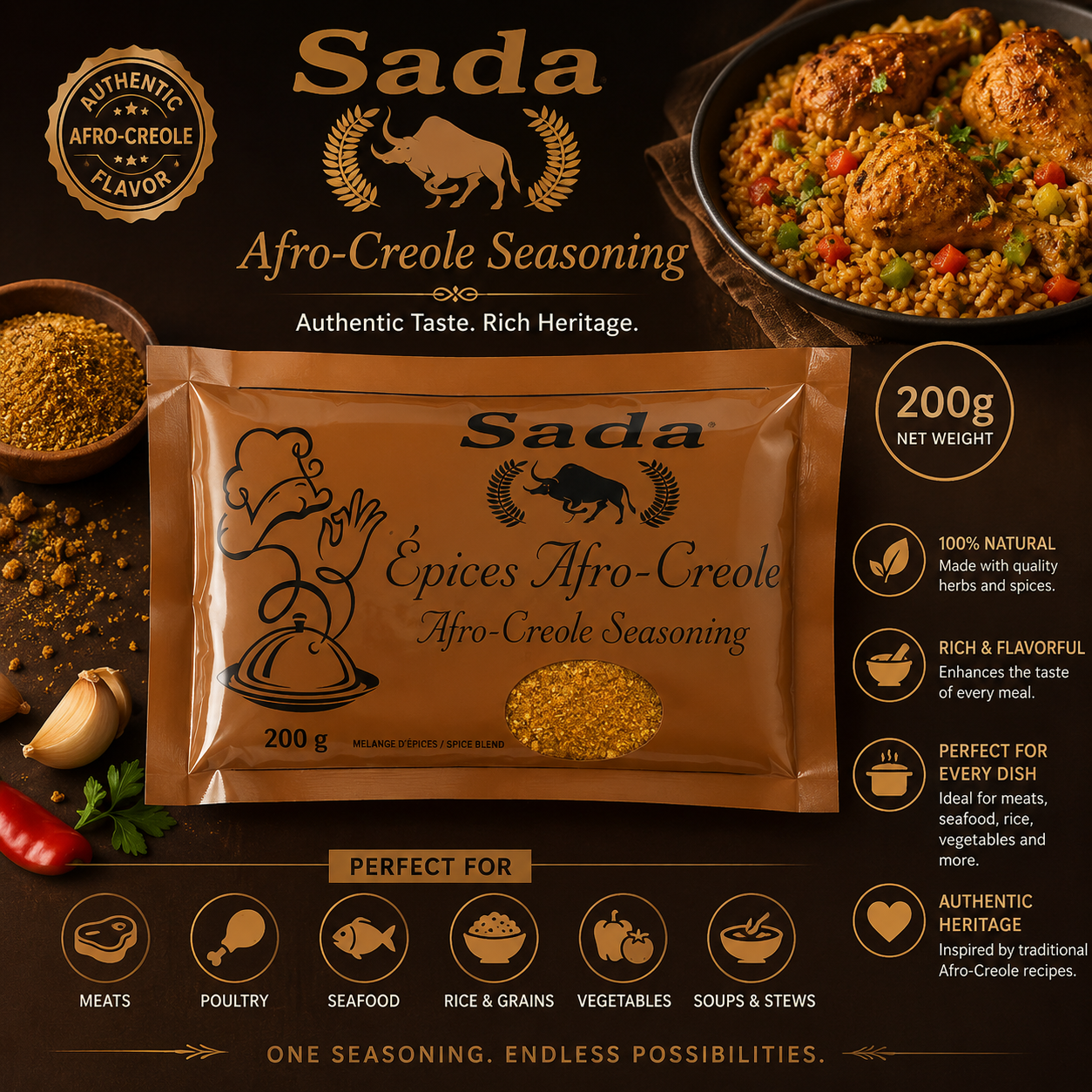 Sada – Afro-Creole Seasoning, 200g
