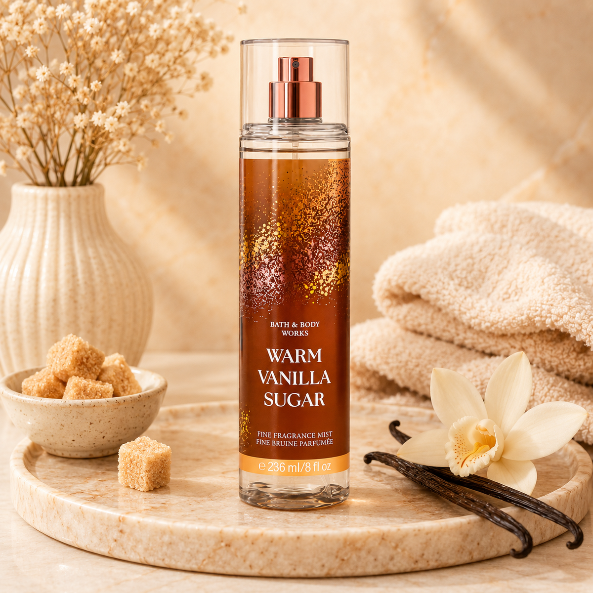 Bath & Body Works – Warm Vanilla Sugar Fine Fragrance Mist, 236 mL Bath & Body Works