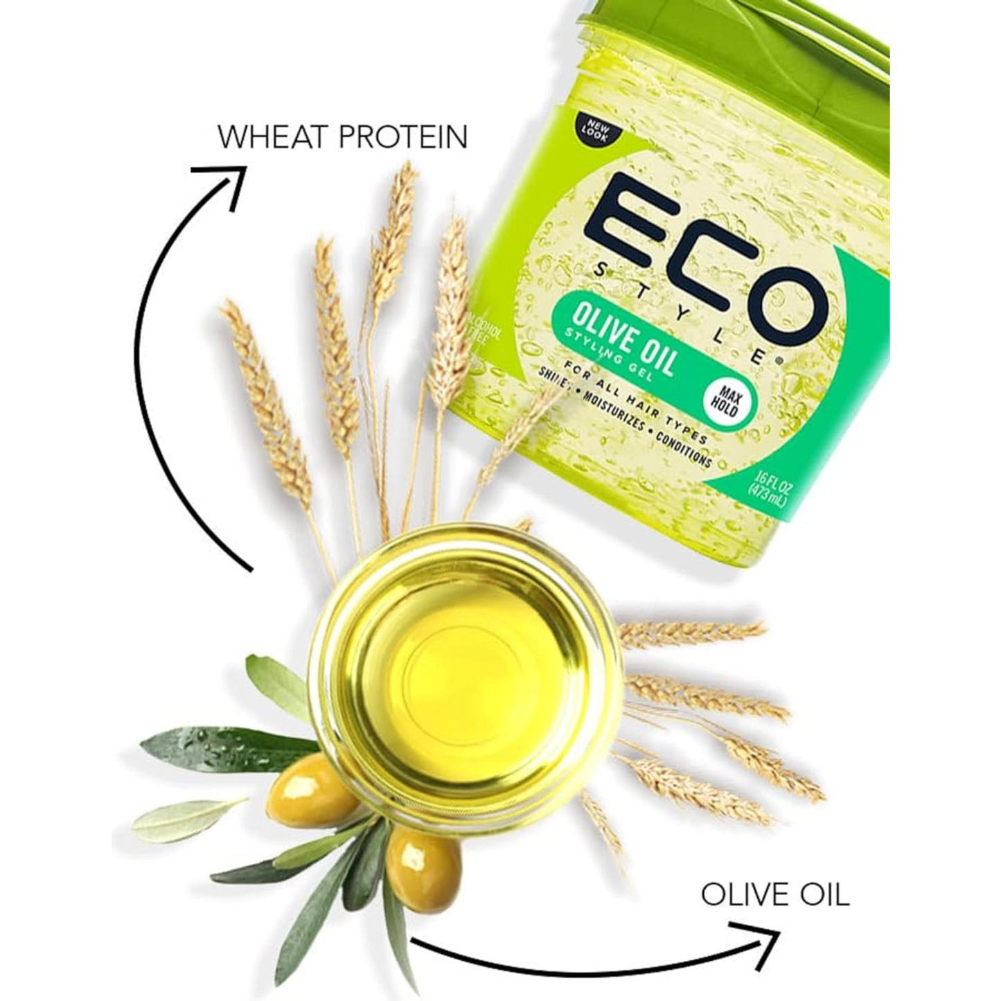 Eco Style – Gel fijador de aceite de oliva