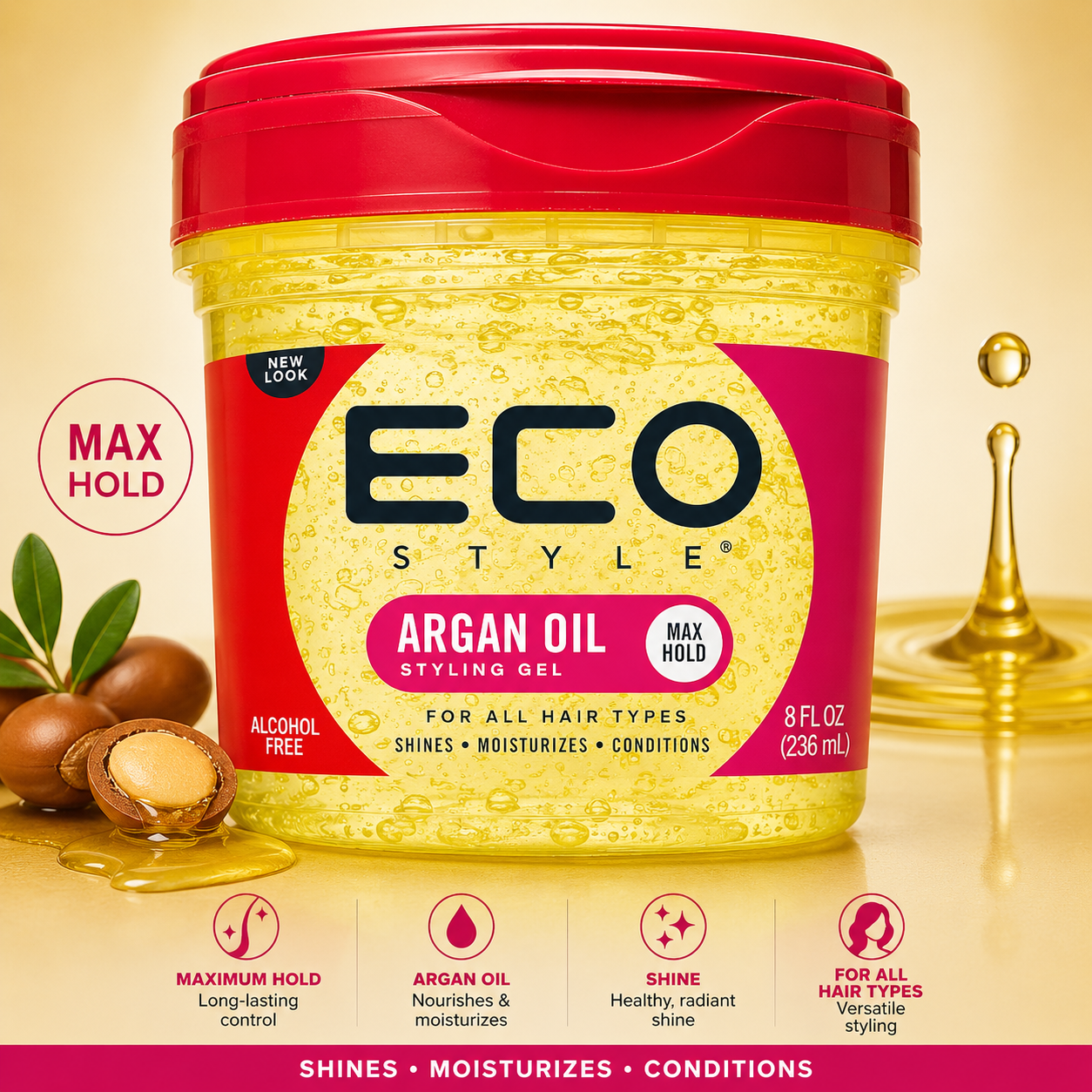 Eco Style – Argan Oil Styling Gel