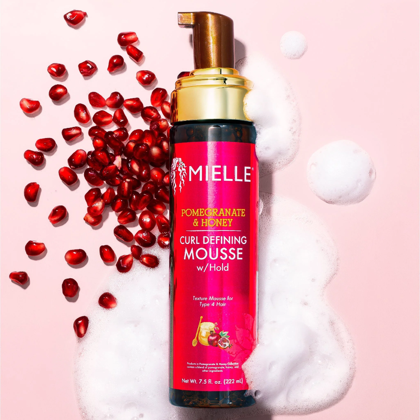 Mielle – Pomegranate & Honey Curl Defining Mousse, 7.5 fl oz