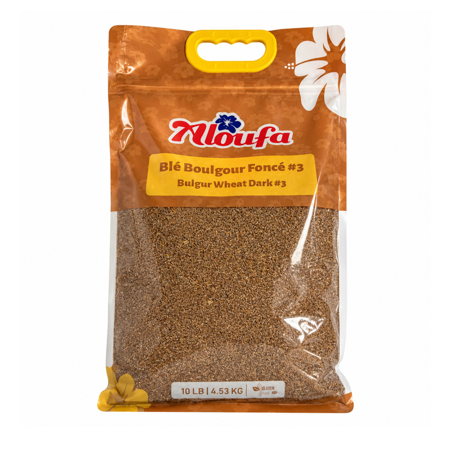 Aloufa – Premium Dark Bulgur Wheat #3, 10 lb Aloufa