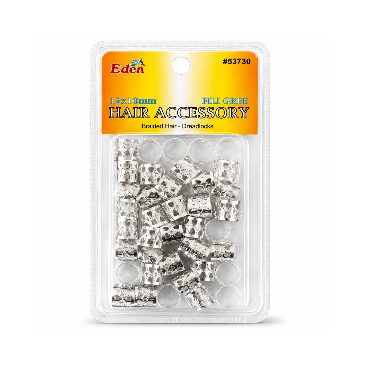 Packaged hair accessory with 'Eden' branding on a white background