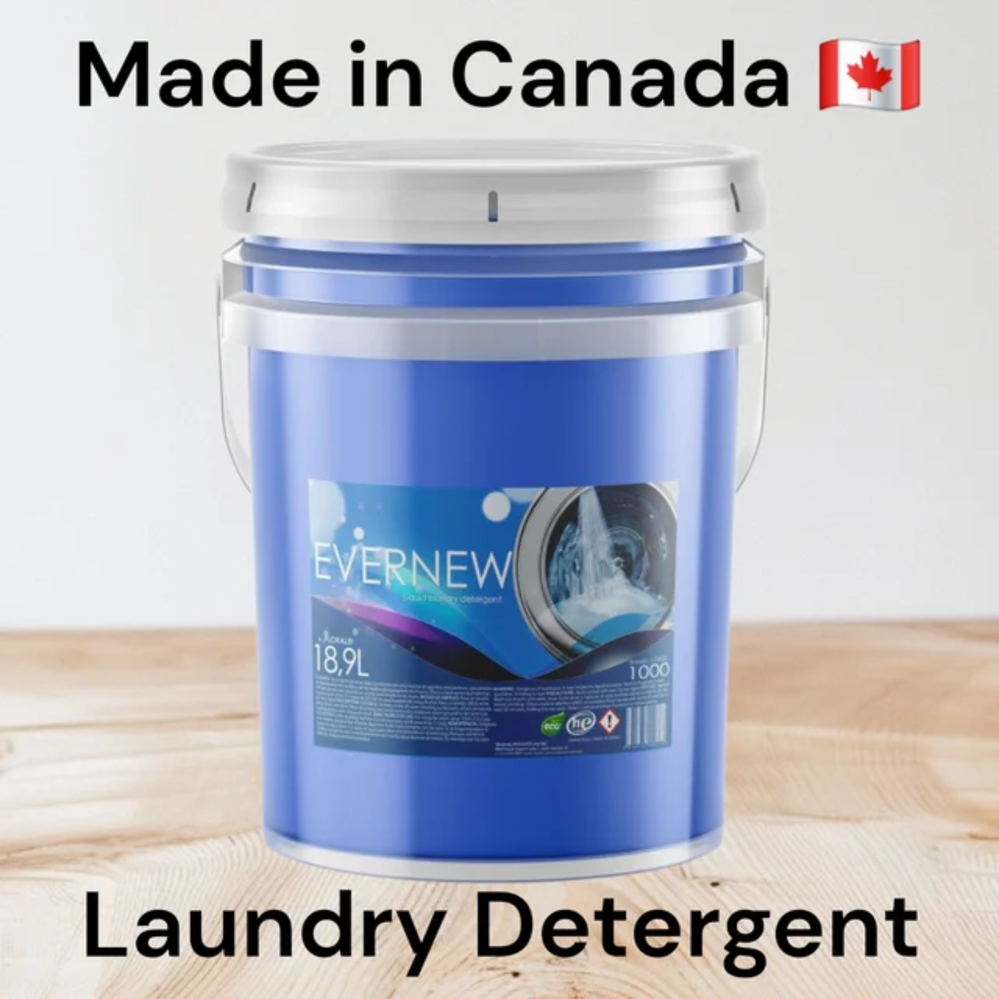 Evernew – Floral Laundry Detergent Ultra-Concentrated Liquid Laundry Soap, 18.9L (Up to 1,000 Loads) Evernew