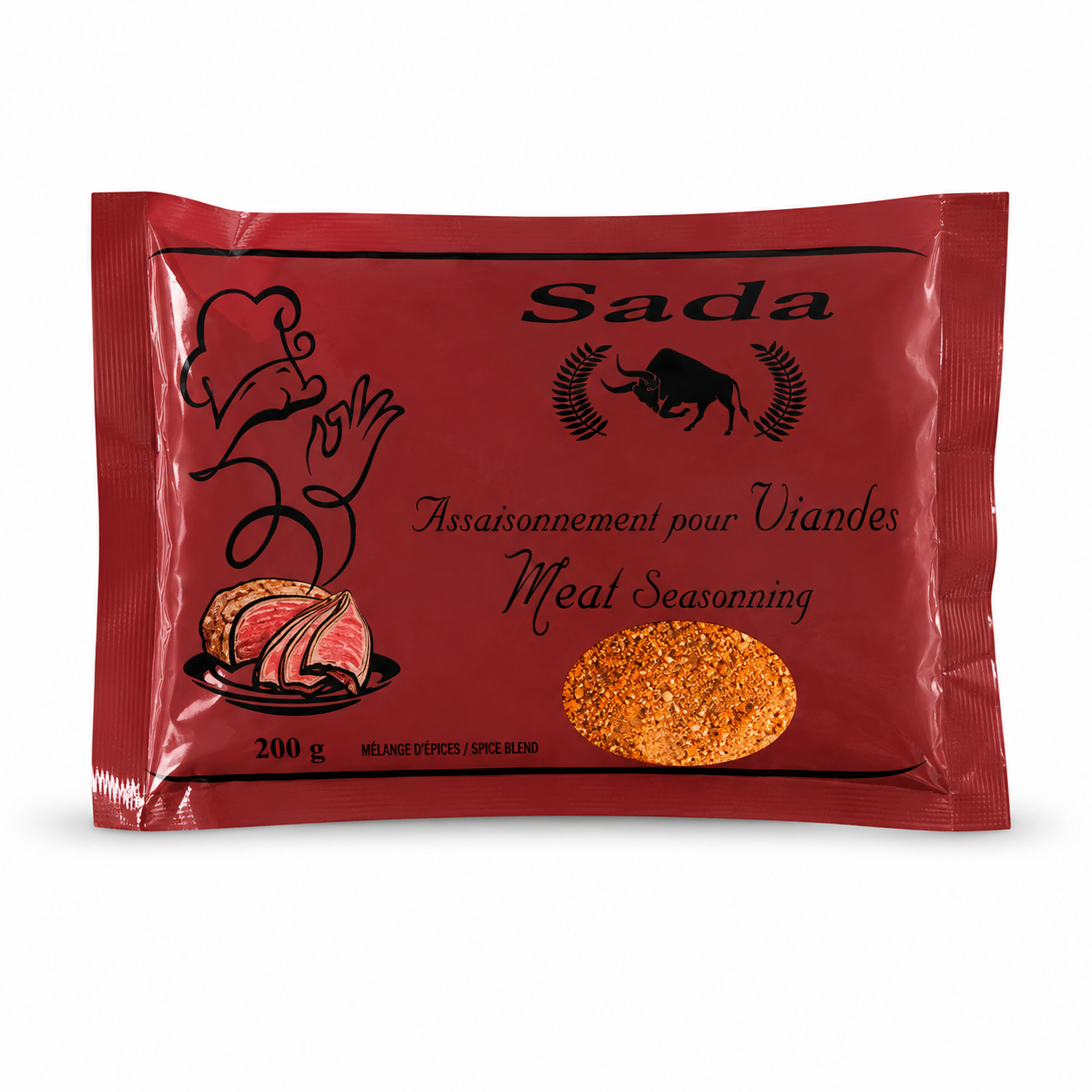 Sada Meat Seasoning 200g Caribbean Herb and Spice Blend for Beef, Pork, Lamb, Poultry, Marinades, Grilling and Roasting