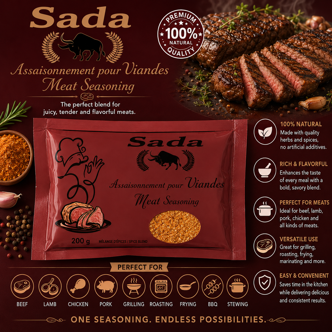 Sada β Meat Seasoning, 200g