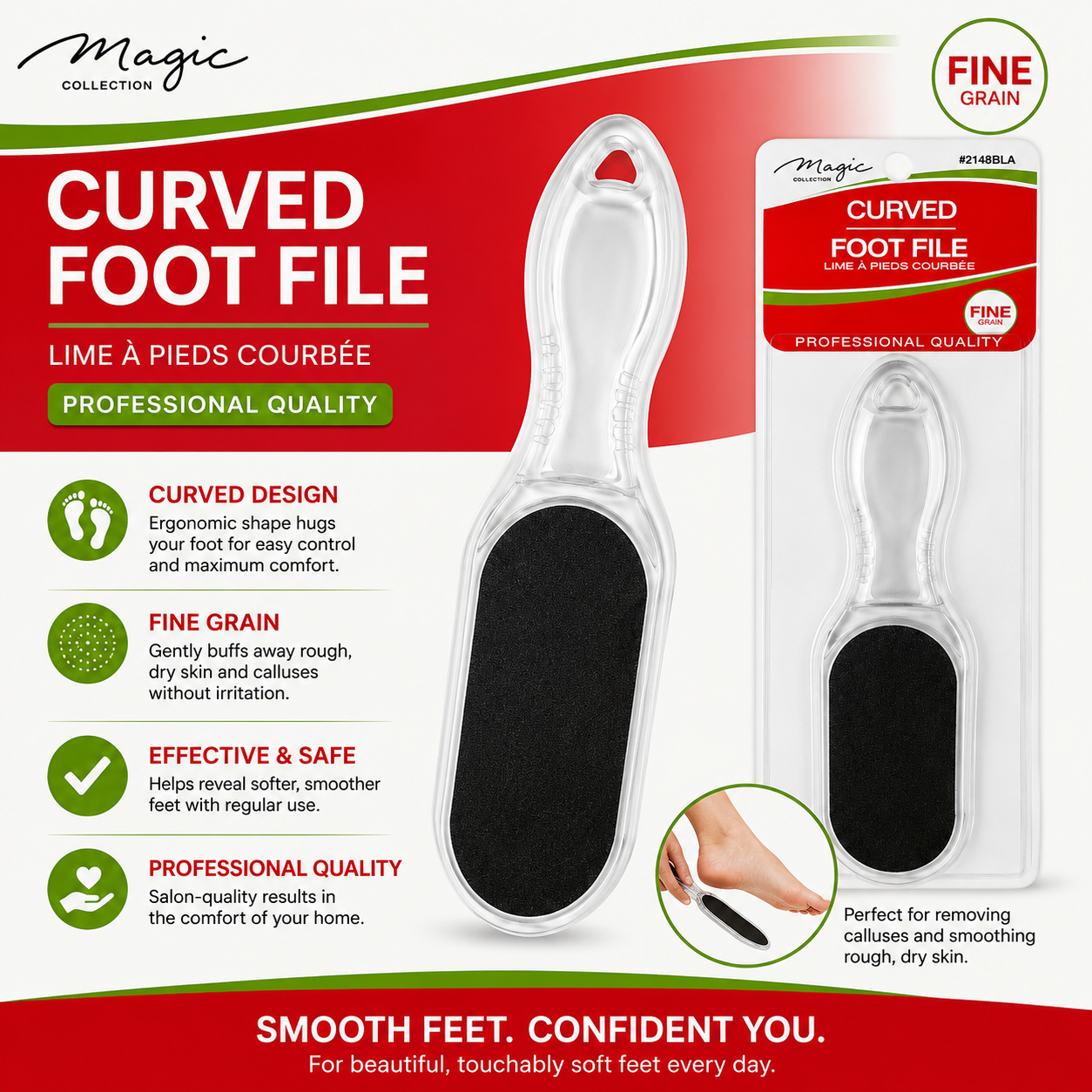 Magic Collection β Professional Curved Paddle Foot File