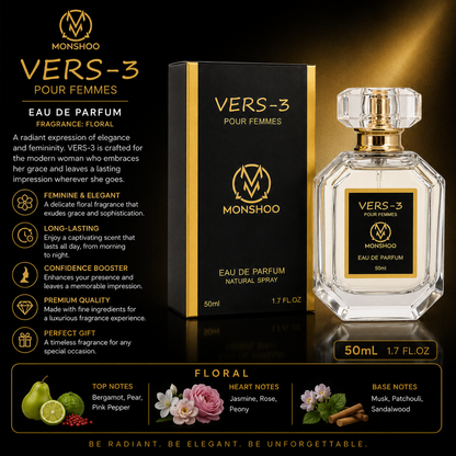 Monshoo VERS-3 For Women Eau de Parfum, 50 mL
