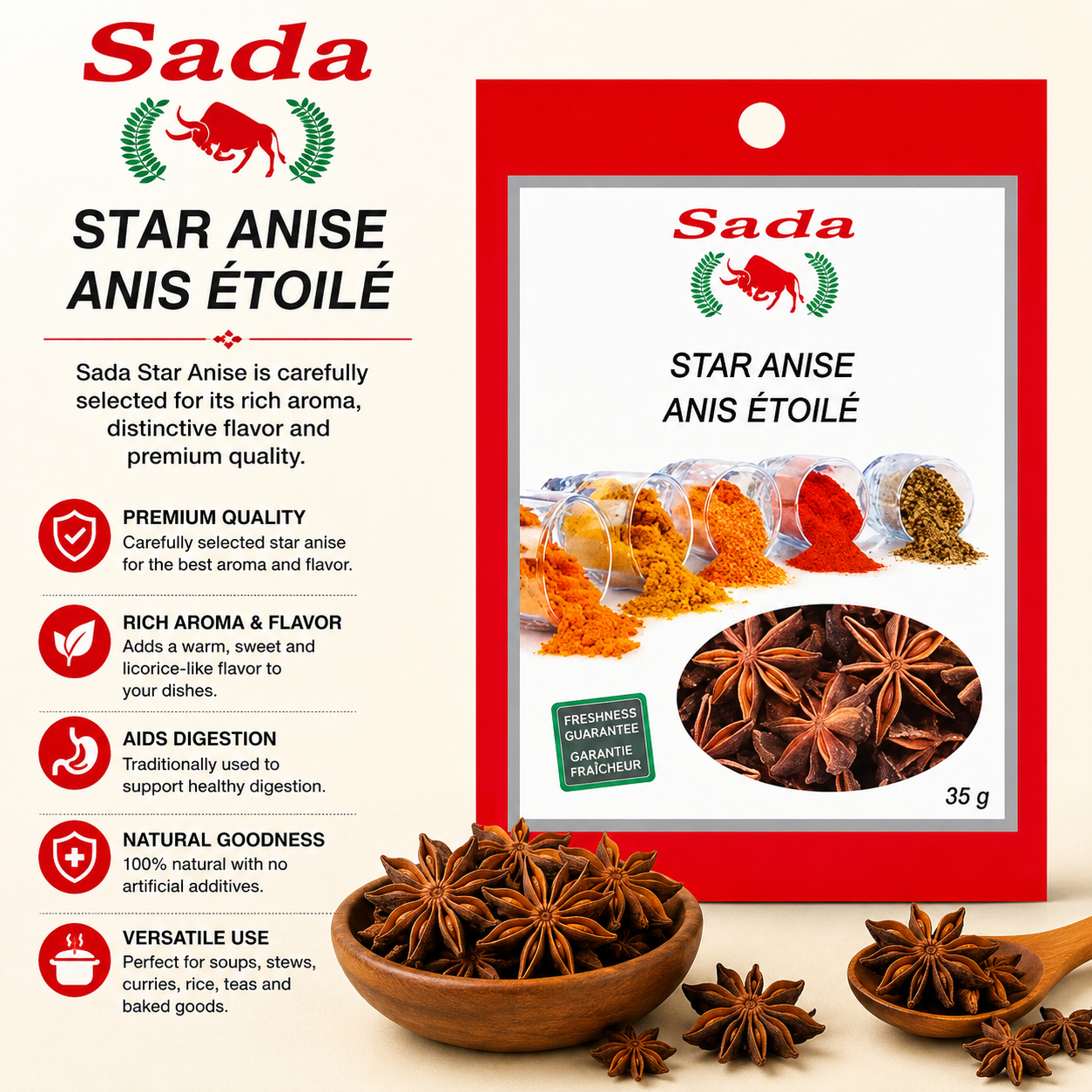 Sada – Star Anise, 35g