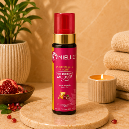Mielle – Pomegranate & Honey Curl Defining Mousse with Flexible Hold, 7.5 fl oz Mielle Organics