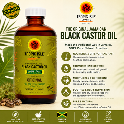 Tropic Isle Living – Jamaican Black Castor Oil Original, 8 fl oz Tropic Isle Living