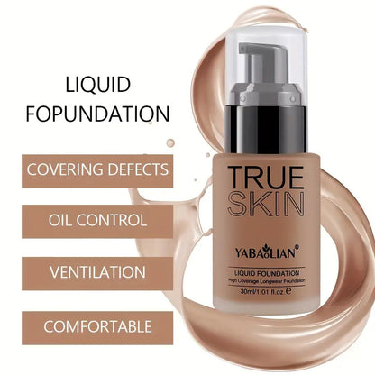 Yabaolian True Skin - Waterproof Concealer Foundation For Women