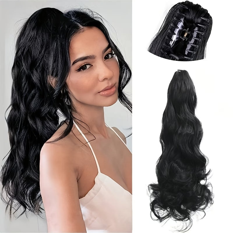 Body Wave Human Hair Claw Clip Ponytail Extension Clessenza Beauty Store