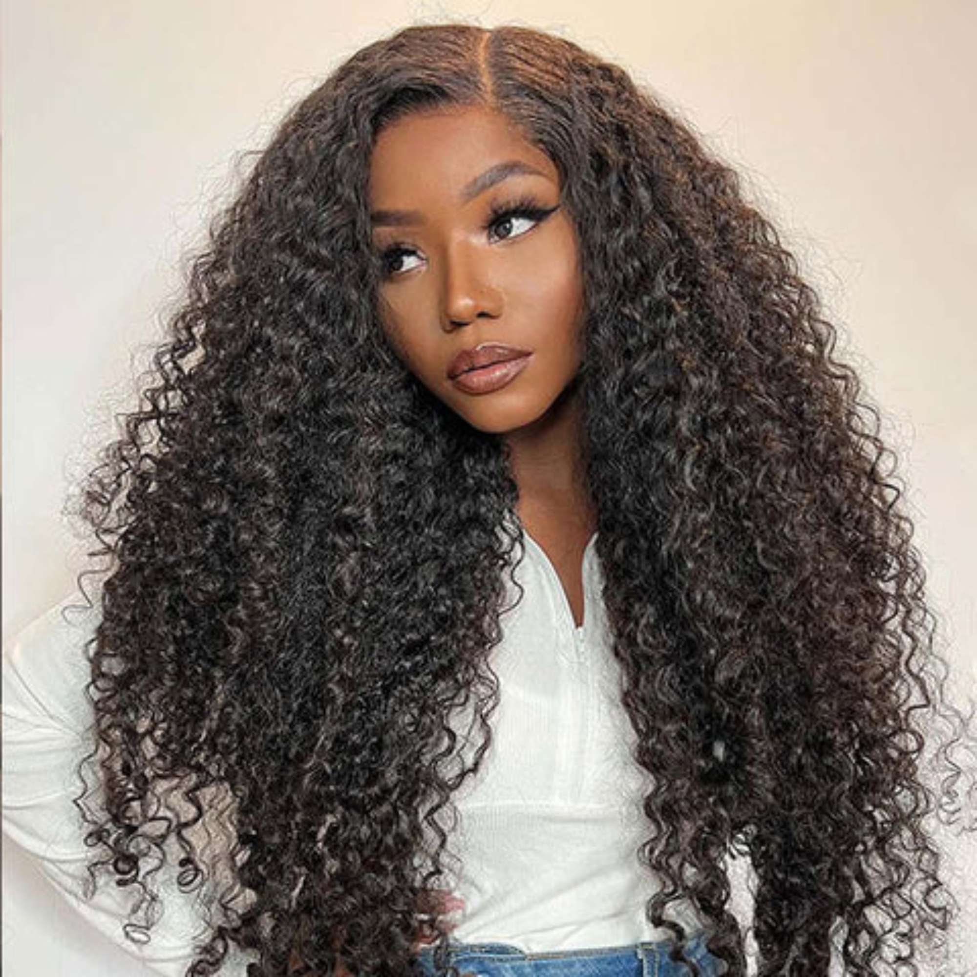 13x4 HD Lace Front Kinky Curly Human Hair Wig – 26″, 250% Full Volume
