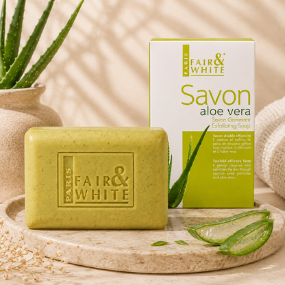 Fair & White Paris – Original Aloe Vera Exfoliating Soap, 200g Fair & White Paris