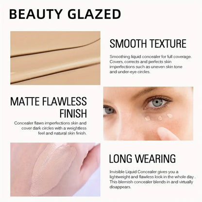 Beauty Glazed - Le kit de démarrage de maquillage ultime avec base, anti-cernes et fond de teint liquide