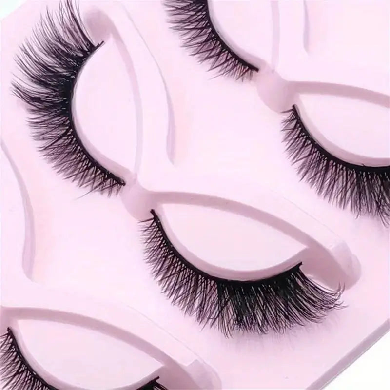 5 Pairs of Wispy Cat Eye False Eyelashes