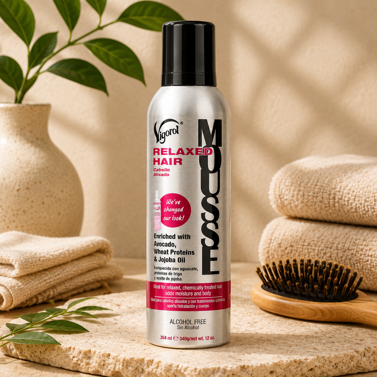 Vigorol – Relaxed Hair Mousse, 12 oz Vigorol