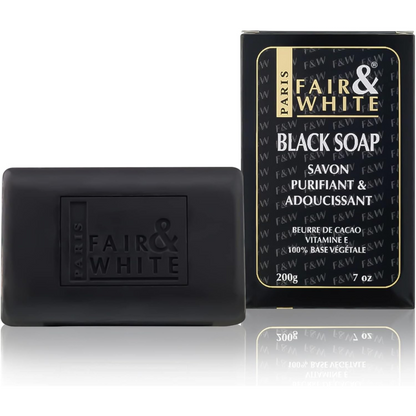 Fair & White Original - Anti Bacterial Black Soap, 200g