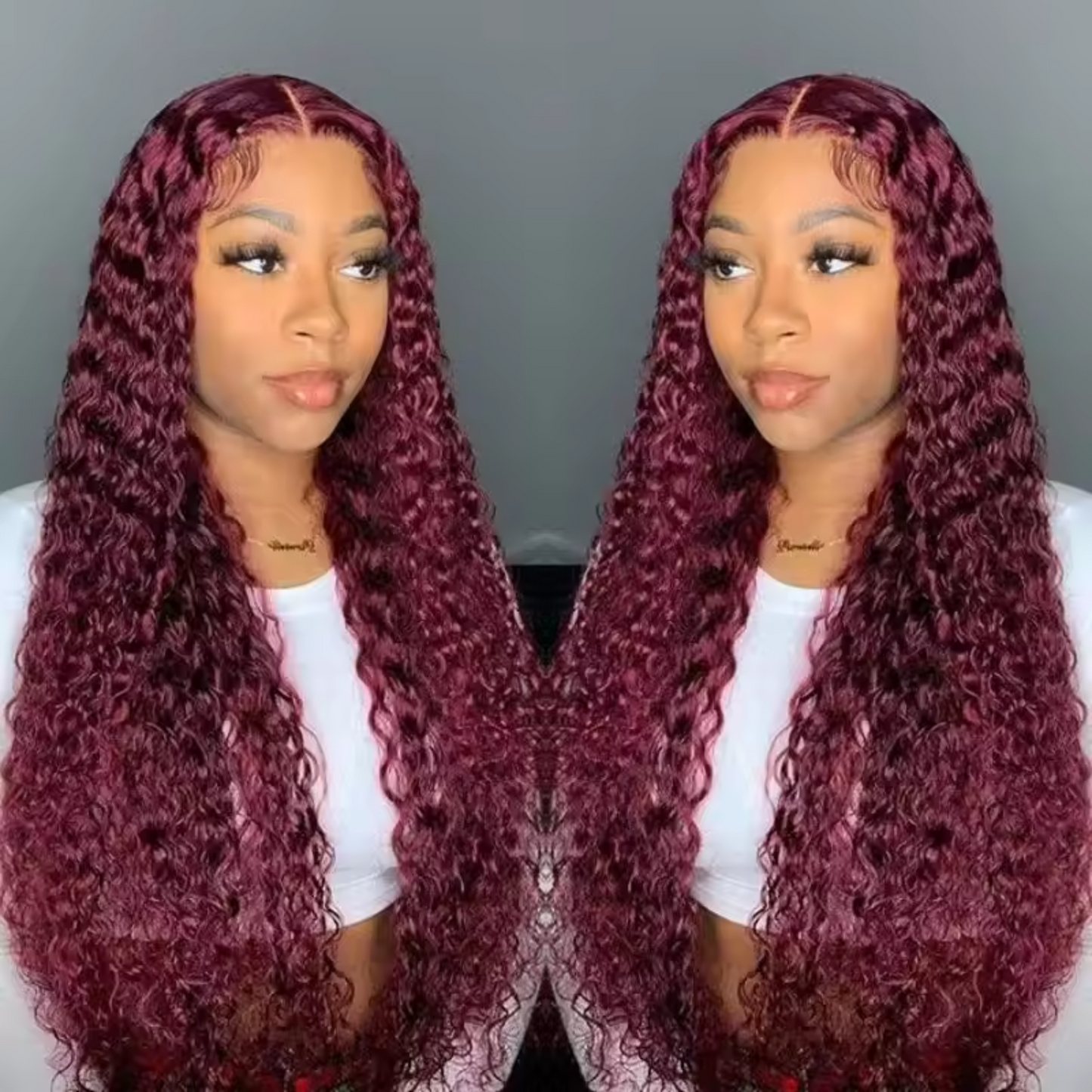 99J 13x4 Lace Frontal Water Wave Human Hair Wig - 180% density, 30 inches