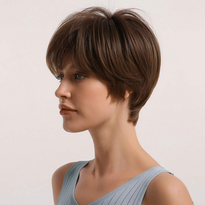 Chic 8-Inch Short Synthetic Bob Wig