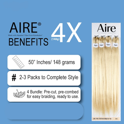 AIRE – 4X Pre-Stretched Braiding Hair 50"