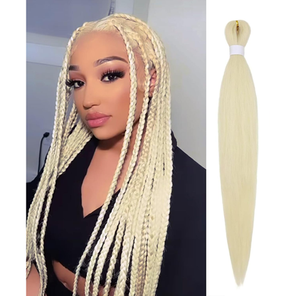 Blonde Beauty: Pre-Stretched Synthetic Braiding Hair Extension, #613