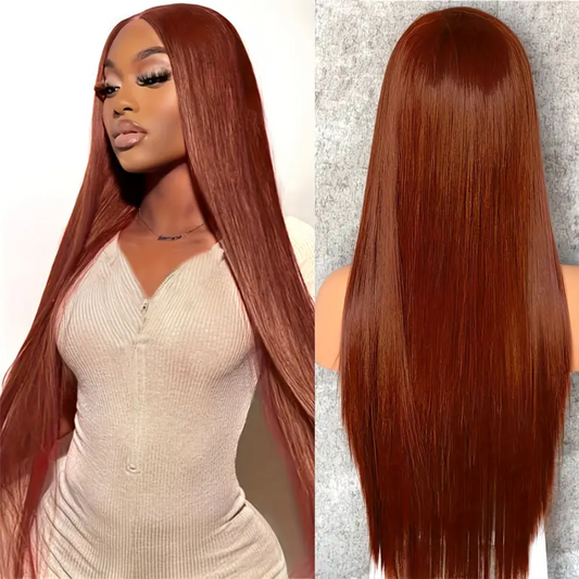 N33, 13x4 Lace Frontal Straight Human Hair Wig - 30 inches