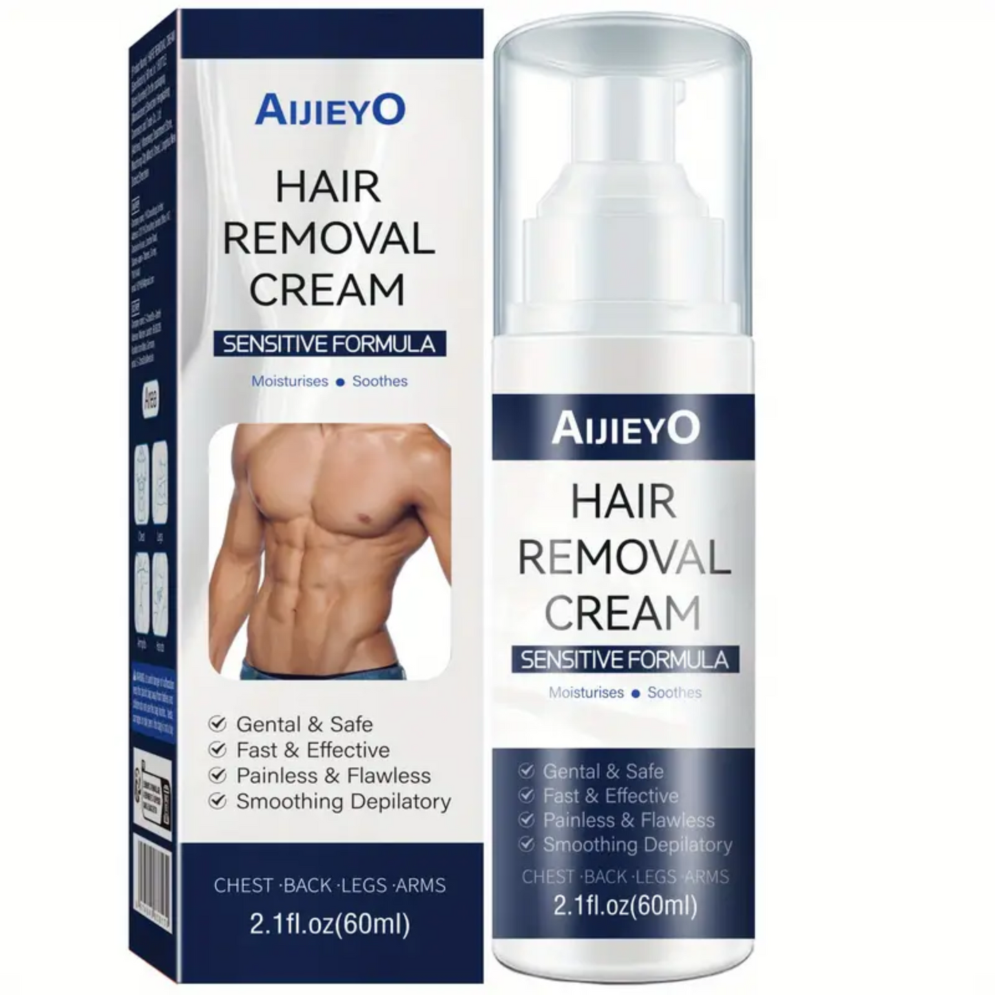 Aijieyo - Painless & Flawless Men's Hair Removal Cream