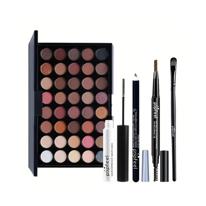 Set de maquillaje de ojos Popfeel "All Your Eye" – Paleta de 40 colores + herramientas, E40-01
