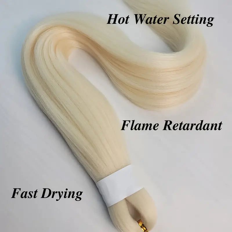 Blonde Beauty: Pre-Stretched Synthetic Braiding Hair Extension, #613