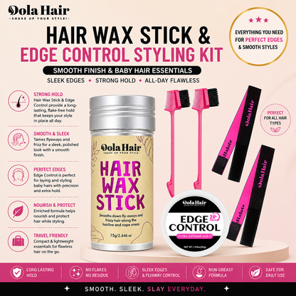 DolaHair Hair Wax Stick & Edge Control Styling Kit – Smooth Finish & Baby Hair Essentials
