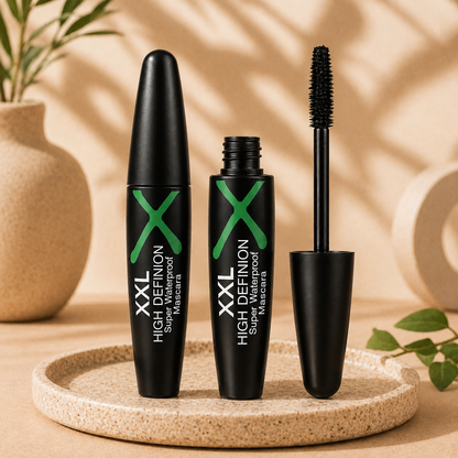 4D XXL High Definition Waterproof Mascara – Volumizing, Lengthening & Smudge-Proof Black Mascara Clessenza Beauty Store