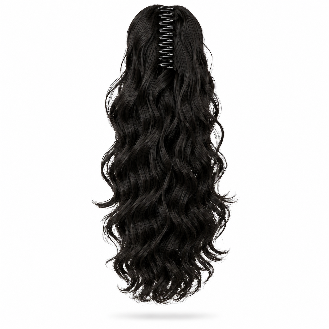 Extension Ponytail Body Wave à pince griffe en cheveux humains 100 % naturels