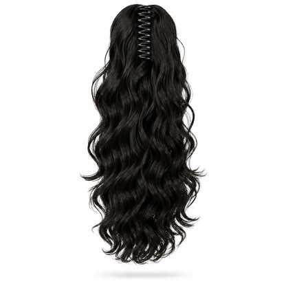 Extension Ponytail Body Wave à pince griffe en cheveux humains 100 % naturels
