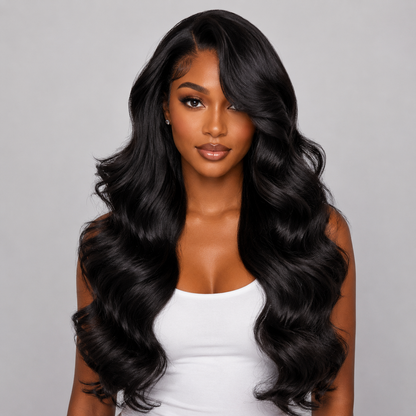 26" Body Wave Lace Front Human Hair Wig – 13x4 HD Lace
