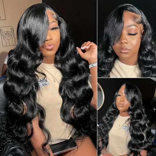 Beauty with Our Natural Body Wave 26-Inch 13x4 Lace Frontal Human Hair Wig