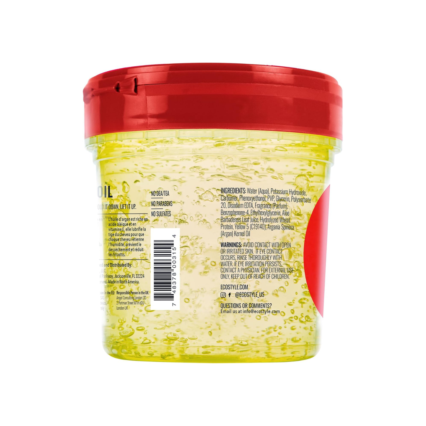 Gel fijador con aceite de argán Eco Style 