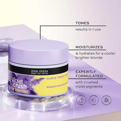 John Frieda - Masque tonifiant violet Violet Crush, 250 ml