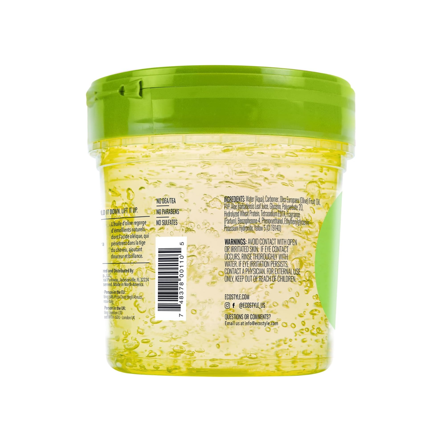 Eco Style – Gel fijador de aceite de oliva