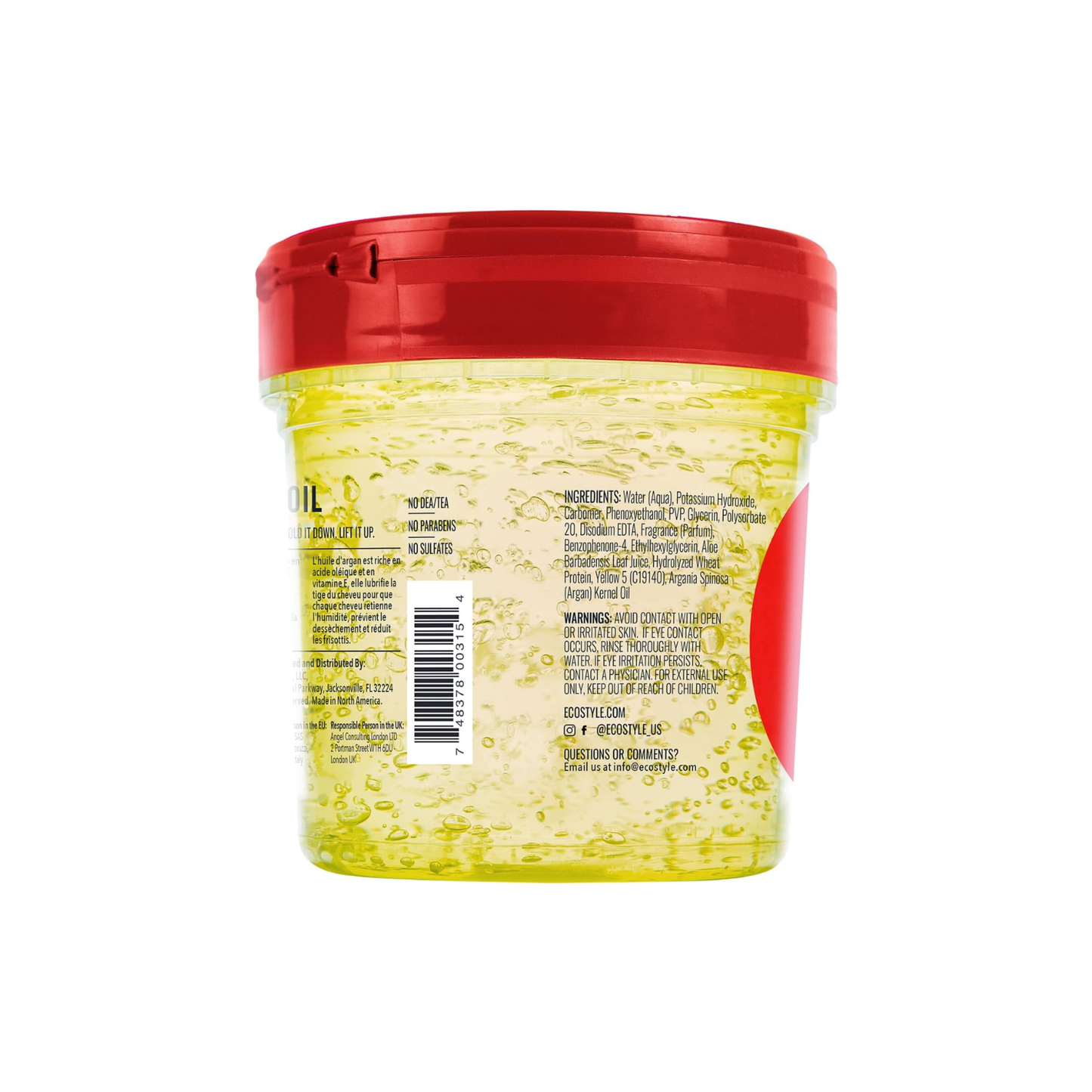 Gel fijador con aceite de argán Eco Style 