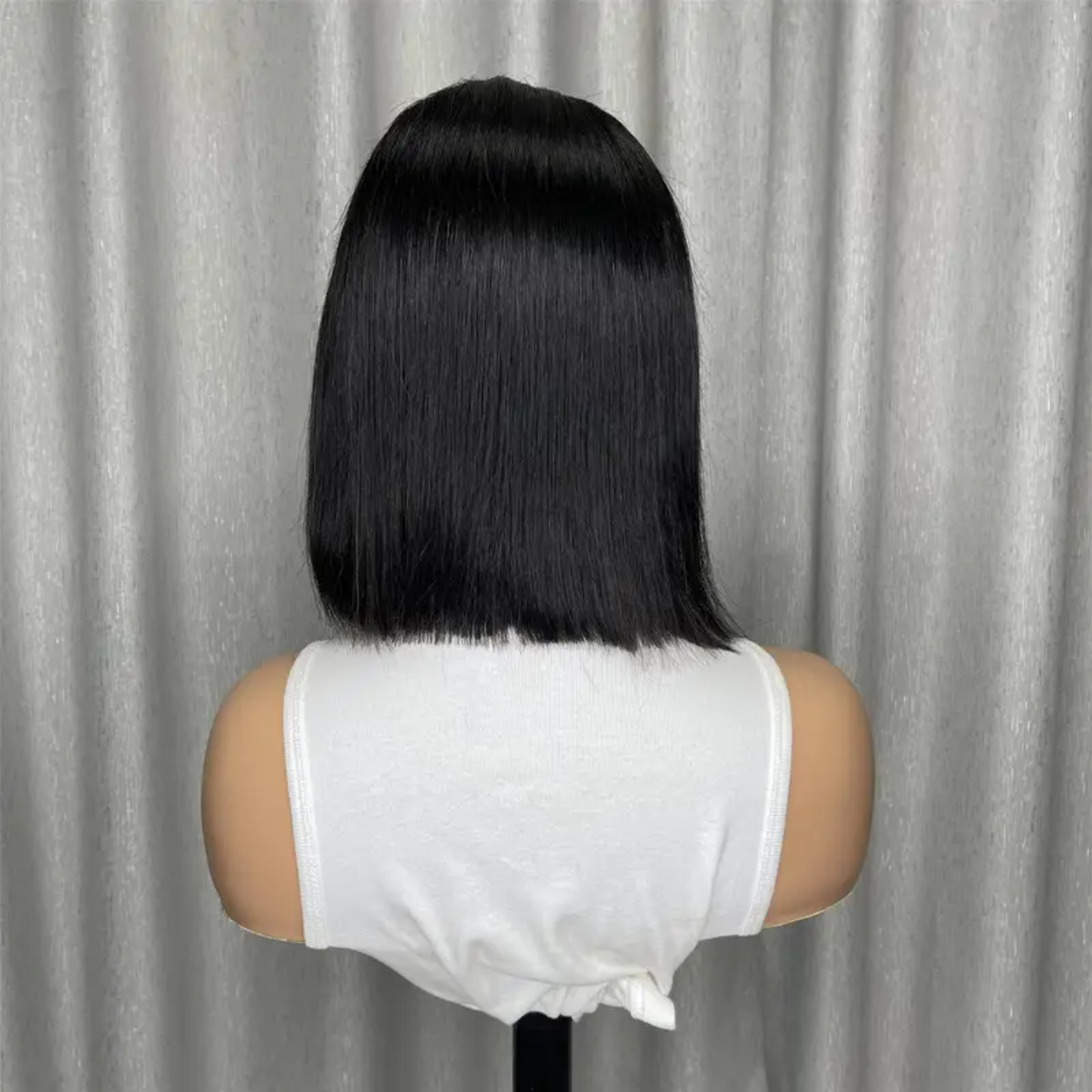 Elegance with Our Natural Straight 14-Inch 13x4 Lace Frontal Human Hair Bob Wig