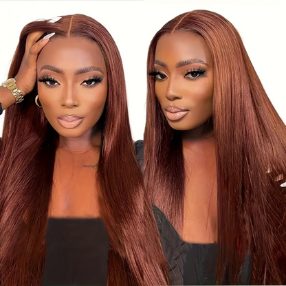 N33, 13x4 Lace Frontal Straight Human Hair Wig - 30 inches