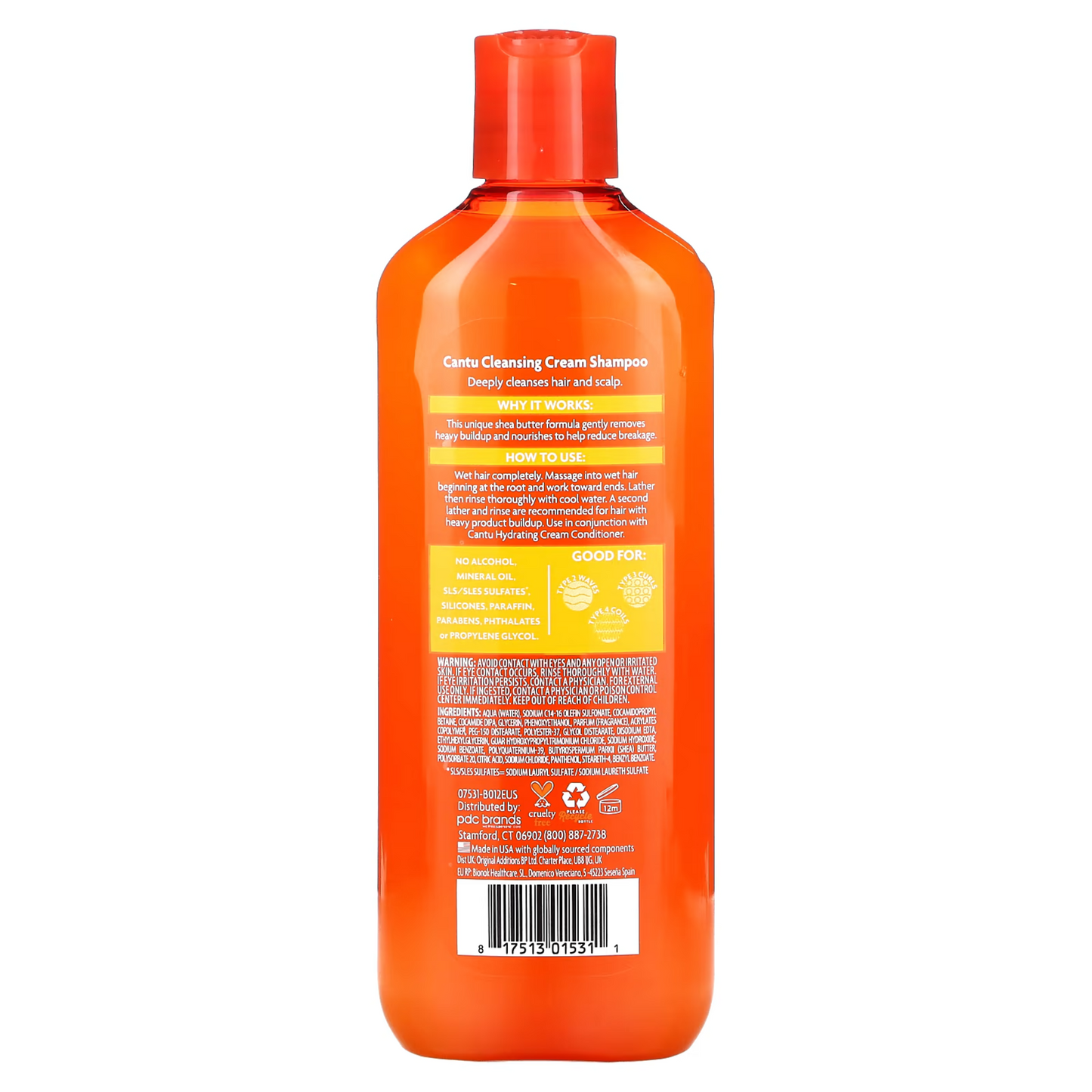 Cantu - SHEA BUTTER SULFATE-FREE CLEANSING CREAM SHAMPOO