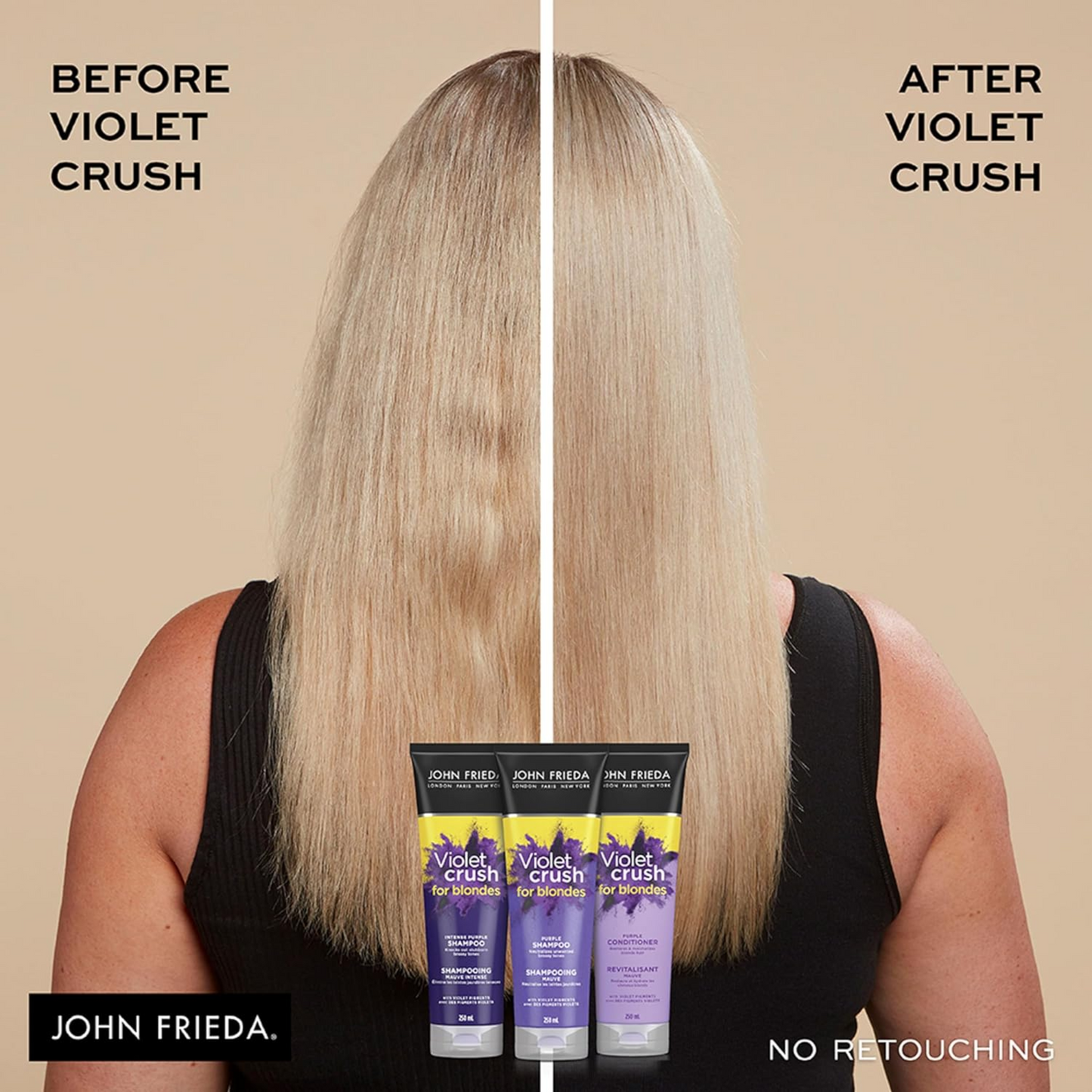 John Frieda - Violet Crush Purple Shampoo, 250mL