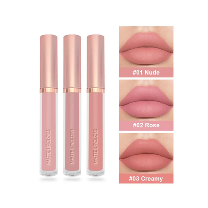 Mirsist – 3-Piece Matte Lip Gloss Set