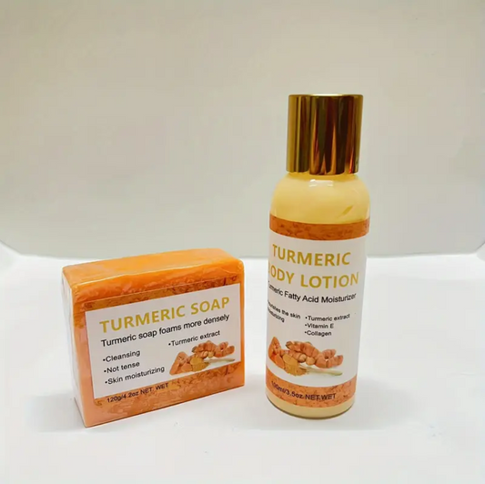 Turmeric Infused Body Lotion & Soap Set