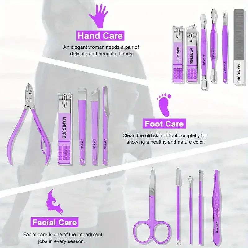 Professional Nail Clippers Manicure & Pedicure Kit